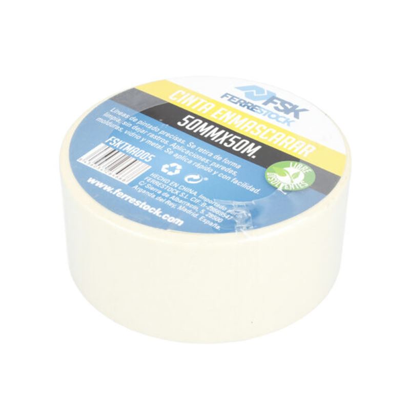 CINTA ADHESIVA ENMASCARAR BEIGE 50MMX50M - FSKTMA005