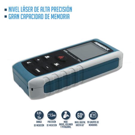 MEDIDOR DISTANCIA LASER 70 METROS FERRESTOCK - FSKLDM070-1