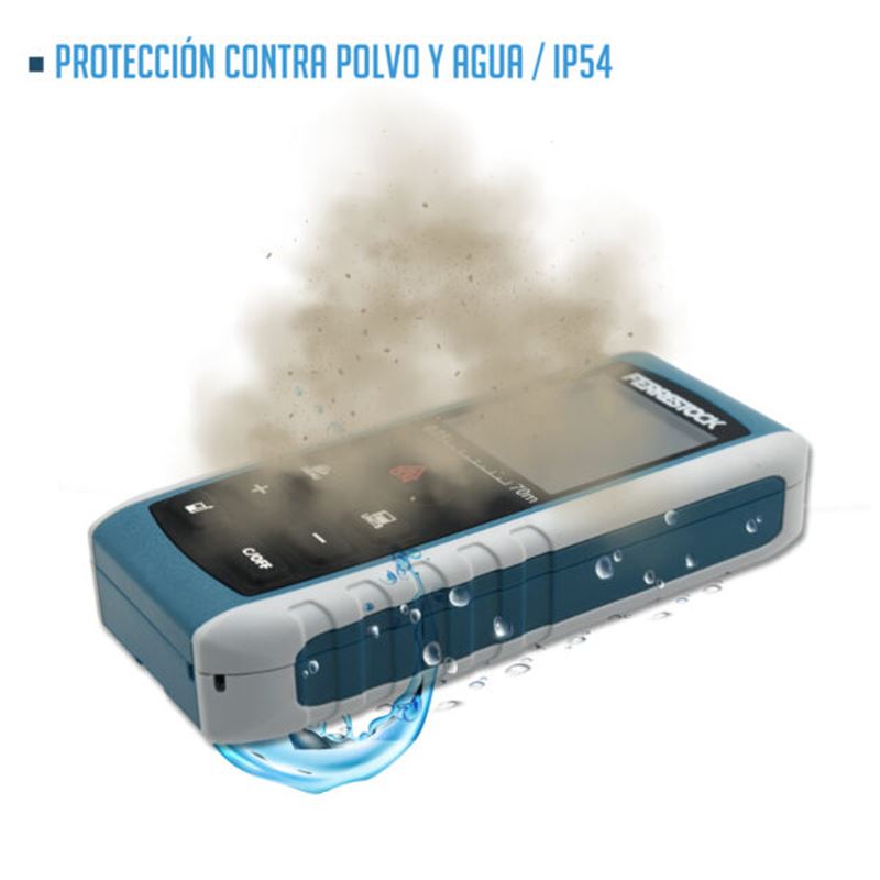MEDIDOR DISTANCIA LASER 70 METROS FERRESTOCK - FSKLDM070-3