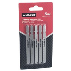JUEGO 5 PCS HOJAS DE SIERRA PARA HIERRO CALADORA MADER - 63091 2