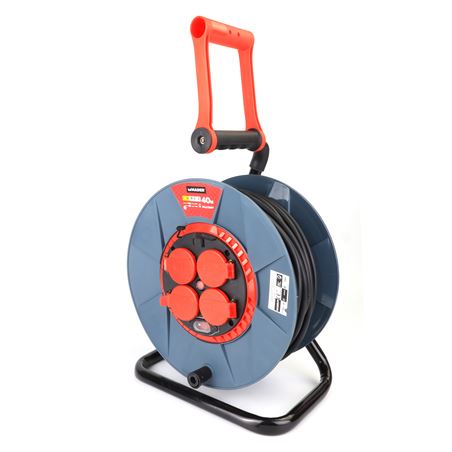 ENROLLACABLE PLASTICO CON TAPAS 40 METROS 3GX2.5MM MADER - 63885