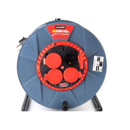 ENROLLACABLE PLASTICO CON TAPAS 40 METROS 3GX2.5MM MADER - 63885-2