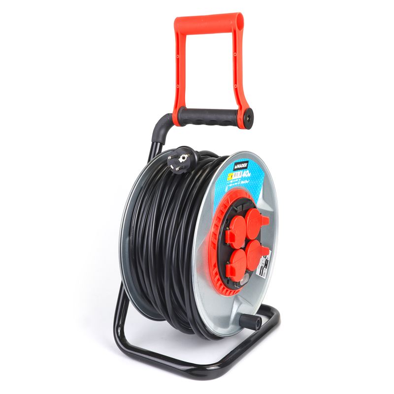 ENROLLACABLE METAL CON TAPAS 40 METROS 3GX2.5MM MADER - 68605