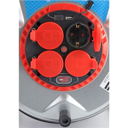 ENROLLACABLE METAL CON TAPAS 40 METROS 3GX2.5MM MADER - 68605-3