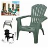 SILLA DE JARDIN PLASTICA DOLOMITI 75X86X86 OLIVA - 30008