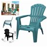 SILLA DE JARDIN PLASTICA DOLOMITI 75X86X86 AGUAMARINA - 30009