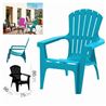 SILLA DE JARDIN PLASTICA DOLOMITI 75X86X86 AZUL - 24653