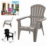 SILLA DE JARDIN PLASTICA DOLOMITI 75X86X86 TOPO - 24654F
