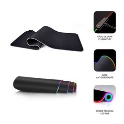 ALFOMBRILLA GAMING EXTRA GRANDE 800X300X4MM NEGRA CON RGB SUBBLIM - SUBMP-02RGB01 2