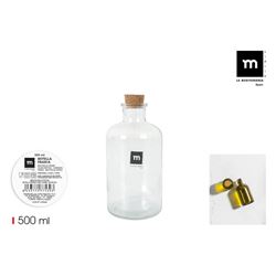 BOTELLA FRASCA 500ML CON TAPON CORCHO LA MEDITERRANEA - BE03030477539