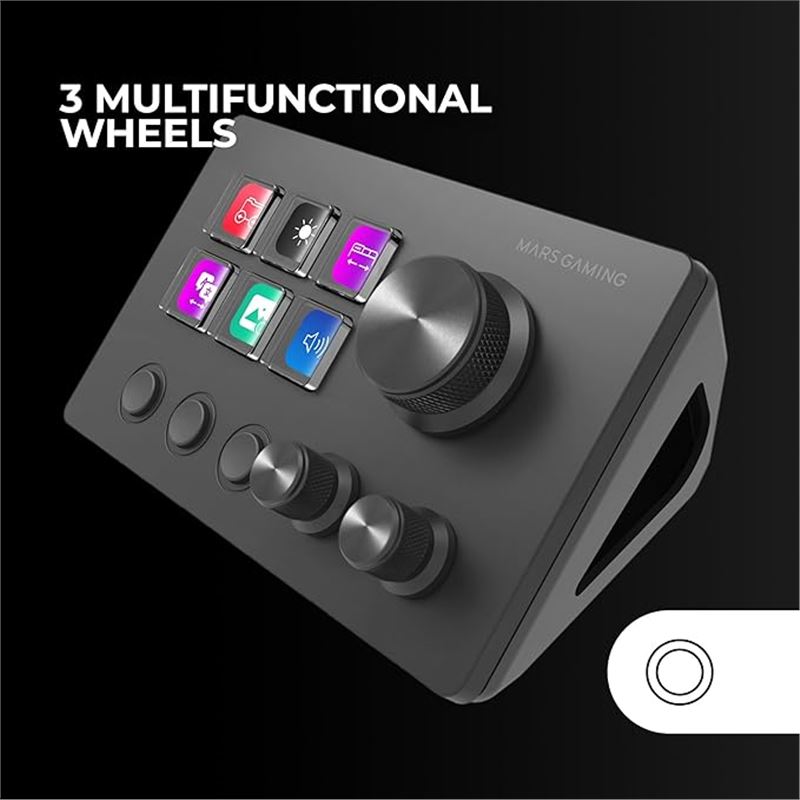 STREAM DECK MARS GAMING MDS-TWO | CONTROL DECK COMPACTO 6 TECLAS - MDSTWO-1