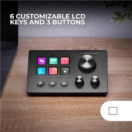 STREAM DECK MARS GAMING MDS-TWO | CONTROL DECK COMPACTO 6 TECLAS - MDSTWO-2