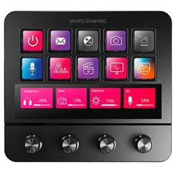 STREAM DECK MARS GAMING MSD-PRO | 10+4 TECLAS LCD | NEGRO - MSDPROB 2