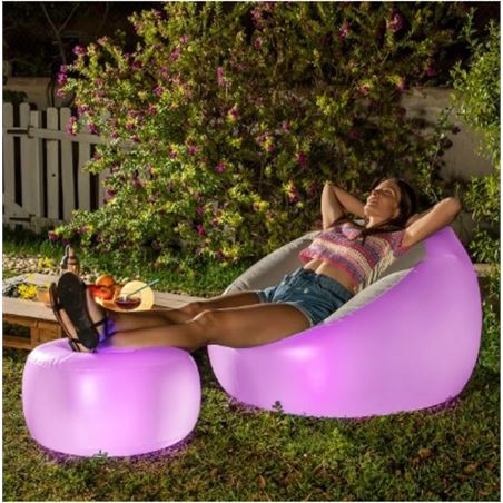 ASIENTO HINCHABLE LED CON MANDO A DISTANCIA |100KG | IP67 | INNOVAGOODS - V0103729-3
