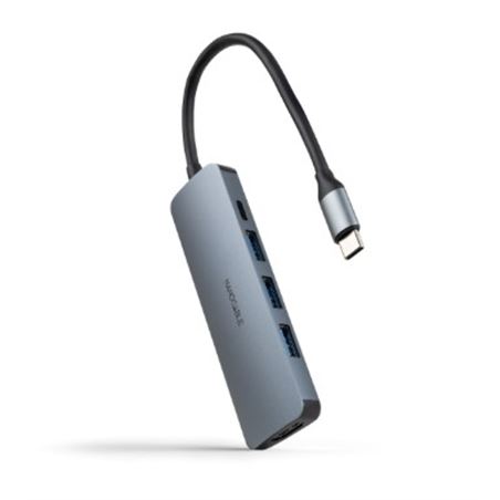 HUB USB-C 5 EN 1 | CONVERSOR USBC 3.1 A 3 X USBA 3.0 + USBC PD 100W + HDMI - 10.16.4605