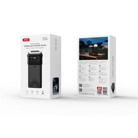 POWERBANK 30.000MAH CARGA RAPIDA PR285 NEGRO XO - XOPR285-3