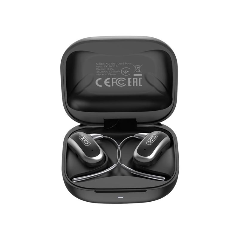AURICULARES BLUETOOTH CON GANCHO FINO NEGRO G61 XO - XOG61BK-1