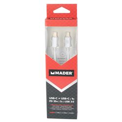 CABLE USB C A USB C 1M MADER - 73818