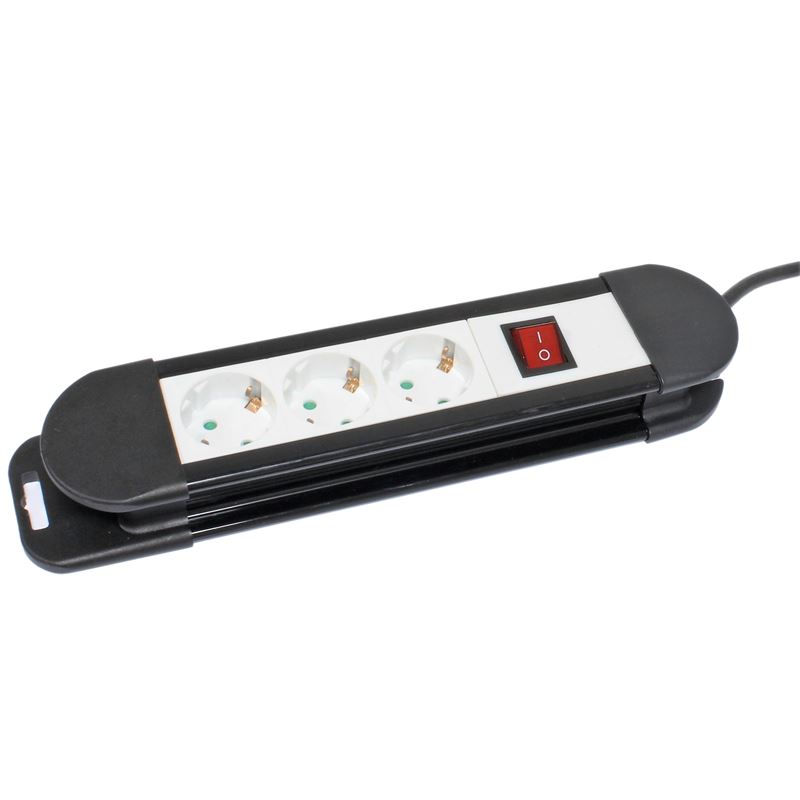 BASE MULTIPLE 3 TOMAS CON INTERRUPTOR MADER - 68006