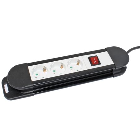 BASE MULTIPLE 3 TOMAS CON INTERRUPTOR MADER - 68006