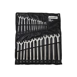 JUEGO 26 LLAVES FIJAS EXTRA LARGAS PROFESIONALES MADER - 58396