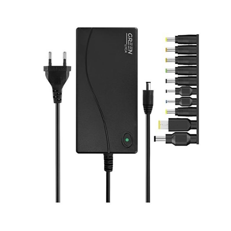 CARGADOR UNIVERSAL CON 10 PUNTAS MAX 90W G-1266 GREEN LYCA - G-1266