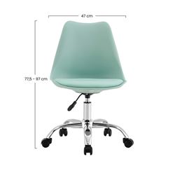 SILLA DE ESCRITORIO CON RUEDAS 91X47X58CM VERDE - 80037 2