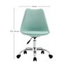 SILLA DE ESCRITORIO CON RUEDAS 91X47X58CM VERDE - 80037-1