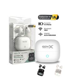 AURICULARES BLUETOOTH CON TRADUCCION CON IA BT8412 BLANCO - BT8412W