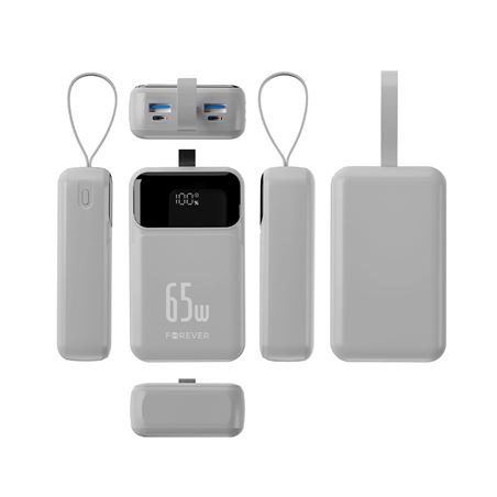 BATERIA EXTERNA 20000MAH 65W FOREVER VIBE-TB65 PLATA FOREVER - GSM277835-2