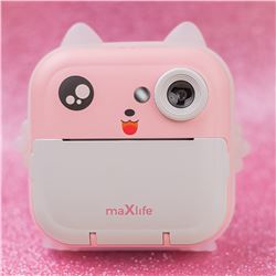 CAMARA DE FOTOS INSTANTANEA INFANTIL ROSA MXPC-100 MAXLIFE - OEM0200588 2