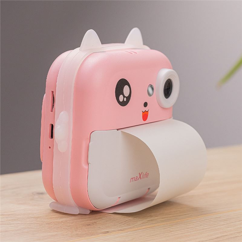 CAMARA DE FOTOS INSTANTANEA INFANTIL ROSA MXPC-100 MAXLIFE - OEM0200588-2