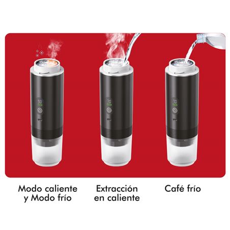 REACONDICIONADA CAFETERA PORTATIL 3 EN 1 XPRESSCUP NEGRA MUVIP - MV0646-5