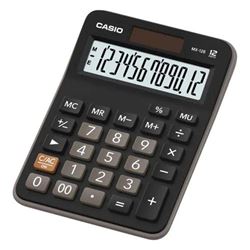 CALCULADORA ESCRITORIO PEQUEÑA 12 DIGITOS NEGRA MX-12B CASIO - MX-12B-B-EC