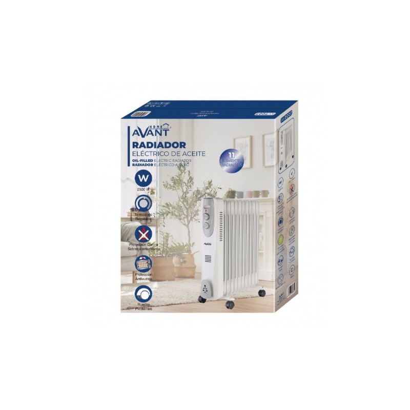 RADIADOR DE ACEITE 11 ELEMENTOS 2500W...
