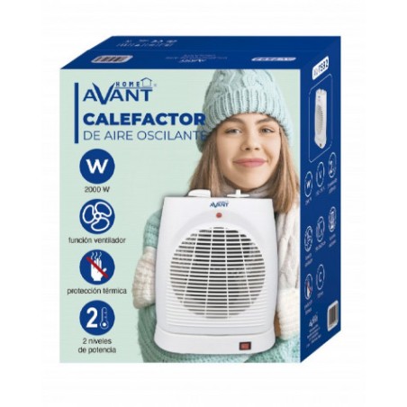 CALEFACTOR PORTATIL OSCILANTE 2000W AVANT