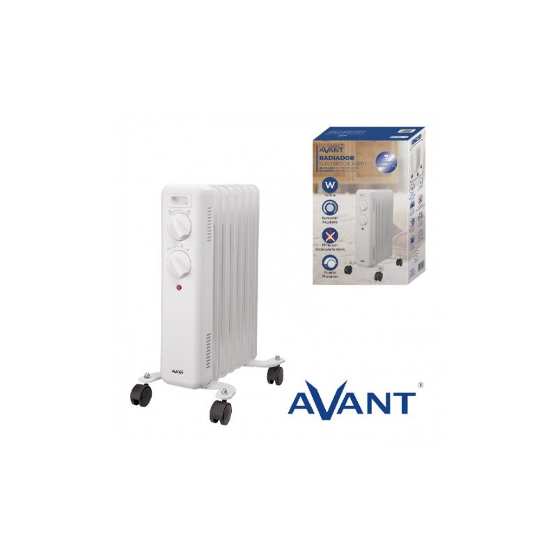 RADIADOR DE ACEITE 7 ELEMENTOS 1500W...