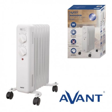 RADIADOR DE ACEITE 7 ELEMENTOS 1500W - ALTURA 45CM AVANT