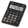 CALCULADORA ESCRITORIO PEQUEÑA 12 DIGITOS NEGRA MX-12B CASIO