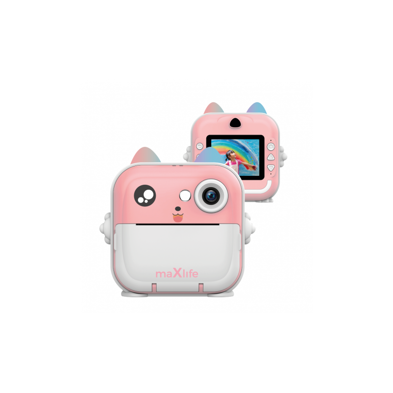 CAMARA DE FOTOS INSTANTANEA INFANTIL ROSA MXPC-100 MAXLIFE