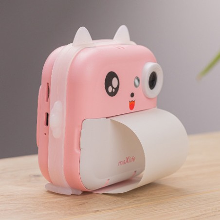 CAMARA DE FOTOS INSTANTANEA INFANTIL ROSA MXPC-100 MAXLIFE