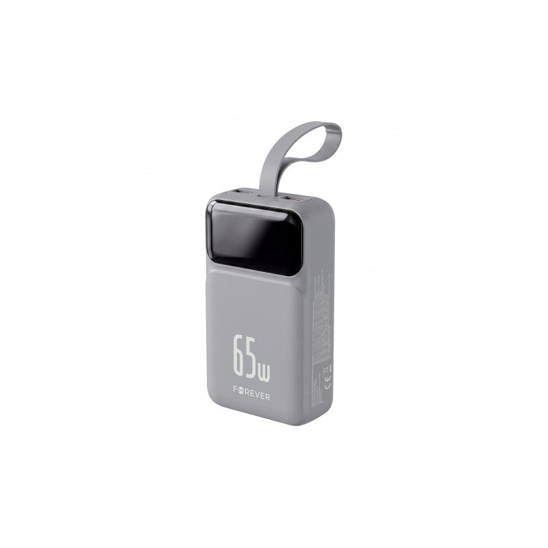 BATERIA EXTERNA 20000MAH 65W FOREVER VIBE-TB65 PLATA FOREVER