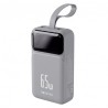 BATERIA EXTERNA 20000MAH 65W FOREVER VIBE-TB65 PLATA FOREVER