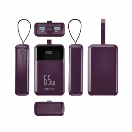 BATERIA EXTERNA 20000MAH 65W FOREVER VIBE-TB65 CHERRY FOREVER