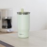 TAZA TERMO ACERO INOXIDABLE 720ML CON CAÑITA MIST PASTEL GREEN QUOKKA