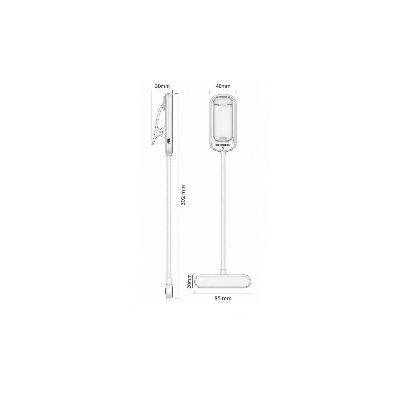 MINI FLEXO PINZA DE LECTURA LED...