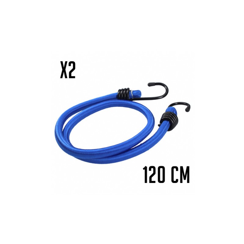 JUEGO 2 GANCHOS ELASTICOS DE GOMA 120CMX12MM