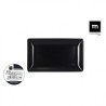 BANDEJA MELAMINA MATE NEGRO 25X12X2CM LA MEDITERRANEA