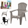 SILLA DE JARDIN PLASTICA DOLOMITI 75X86X86 TOPO