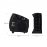 CALEFACTOR VERTICAL/HORIZONTAL NEGRO 2000W RAYDAN